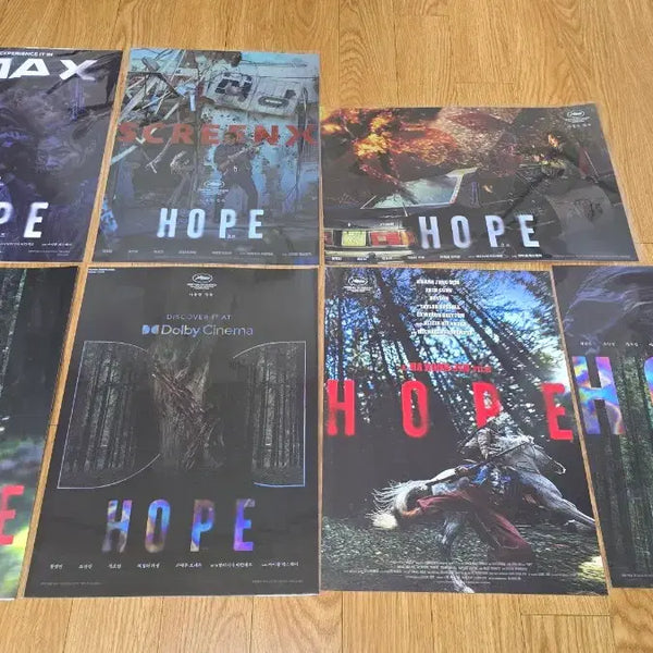 [BUNJANG] Hope Movie Poster Bundle Set (IMAX, 4DX, ScreenX, Dolby, Early Bird, Gwang-eum, Main) - 7종 / 호프 포스터7종(imax,4dx,screenx,돌비,얼리버드,광음,메인)일괄