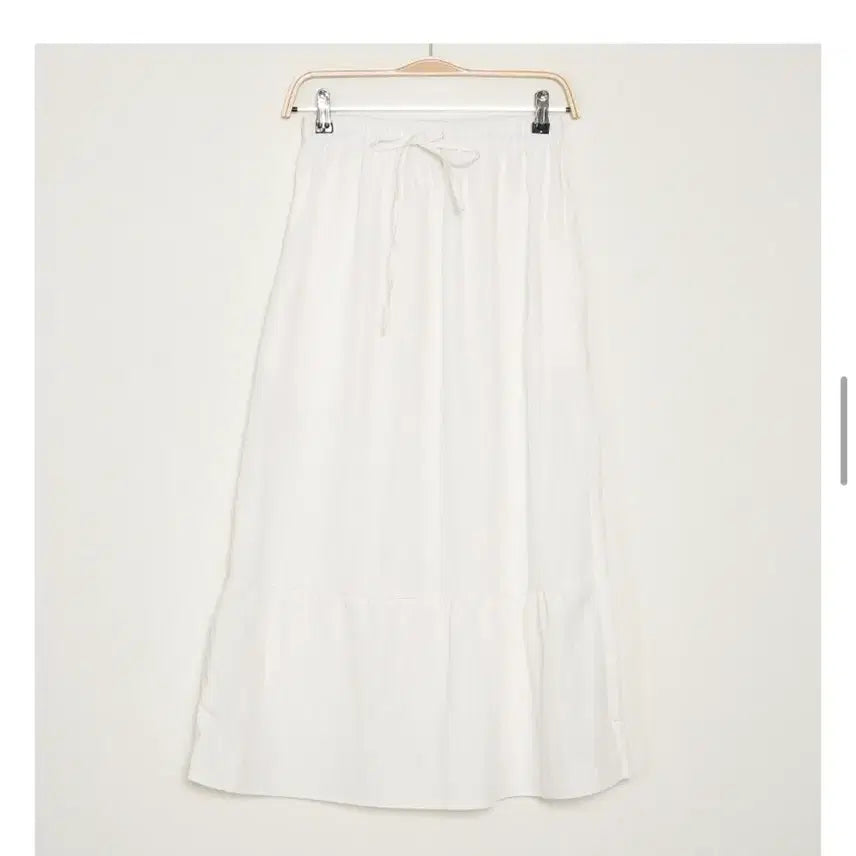 [BUNJANG] NINING Briti Bending Long Skirt Ivory / 나이니) 브리티 밴딩 롱 스커트
