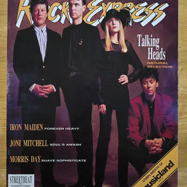 [BUNJANG] TALKING HEADS Rock Express Magazine / 매거진 TALKING HEADS 토킹 헤즈 Rock Express 매거진