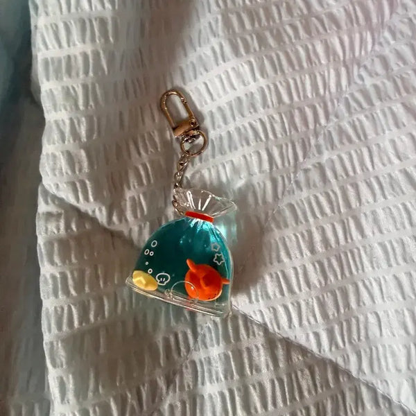 [BUNJANG] Kakao Friends Fish Tank Keychain / 카카오프렌즈 물고기 모양 어항 키링
