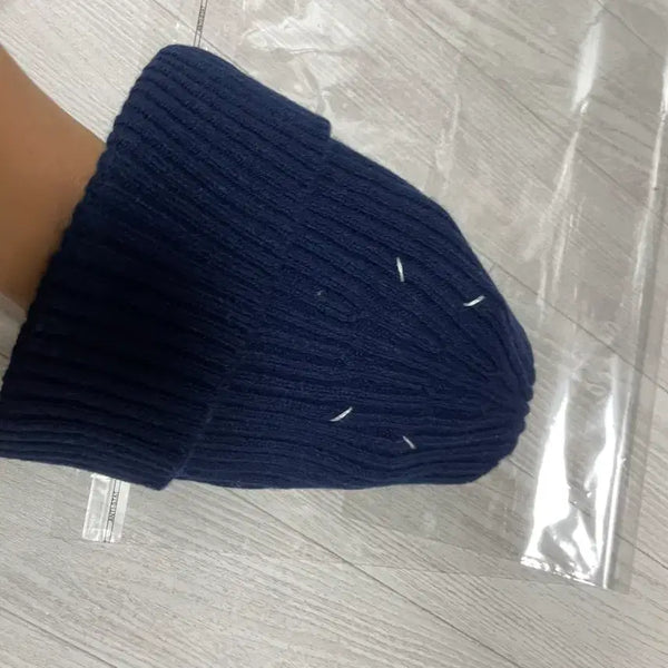 [BUNJANG] Maison Margiela Navy Knit Beanie / 메종마르지엘라 차정원 비니