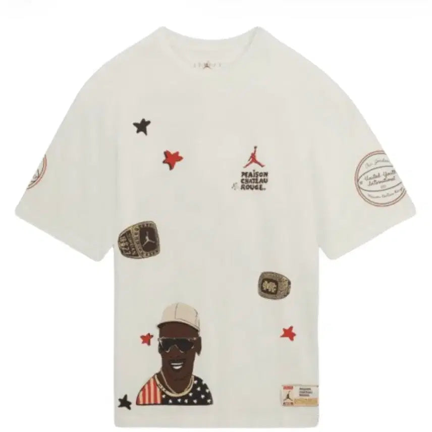 [BUNJANG] Jordan x Maison Chateau Rouge Short Sleeve T-Shirt XXL / 조던 X메종 샤또 루즈 반팔 티셔츠 해외 XXL