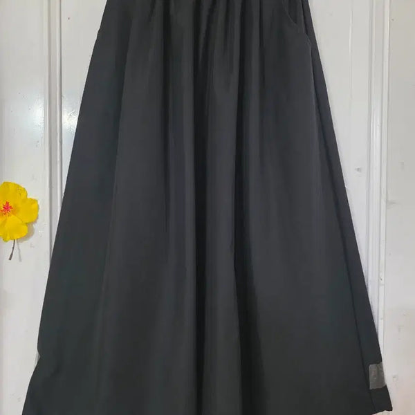 [BUNJANG] Comfortable Elastic Waist Midi Skirt in Breathable Cotton / 여름 시원한 고급스러운 핏이이쁜  바스락 면 밴딩 롱스커트