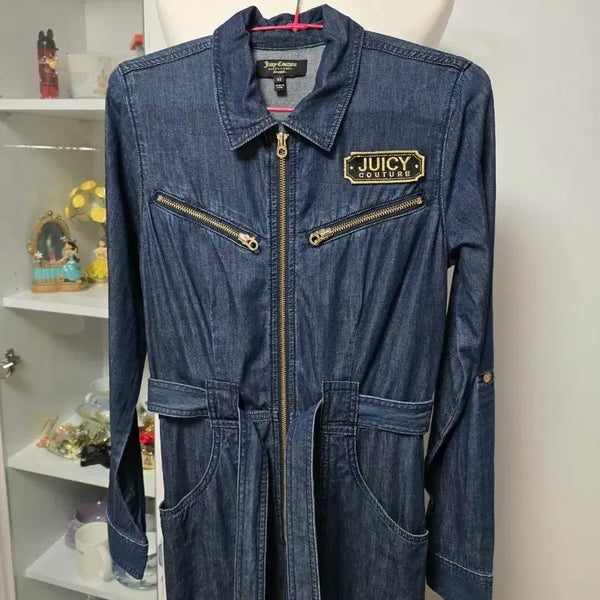 [BUNJANG] Juicy Couture Denim Jumpsuit Dress XS / 미국브랜드 juicy jumpsuit 데님 점프수트 원피스