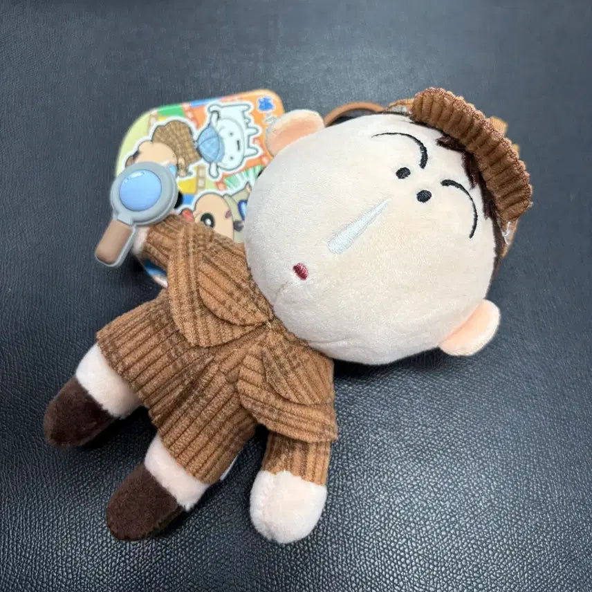 [BUNJANG] Crayon Shin-chan Megu-chan Detective Plush Keychain (15cm) / (새상품 15cm) 짱구는못말려 맹구 탐정 인형 키링