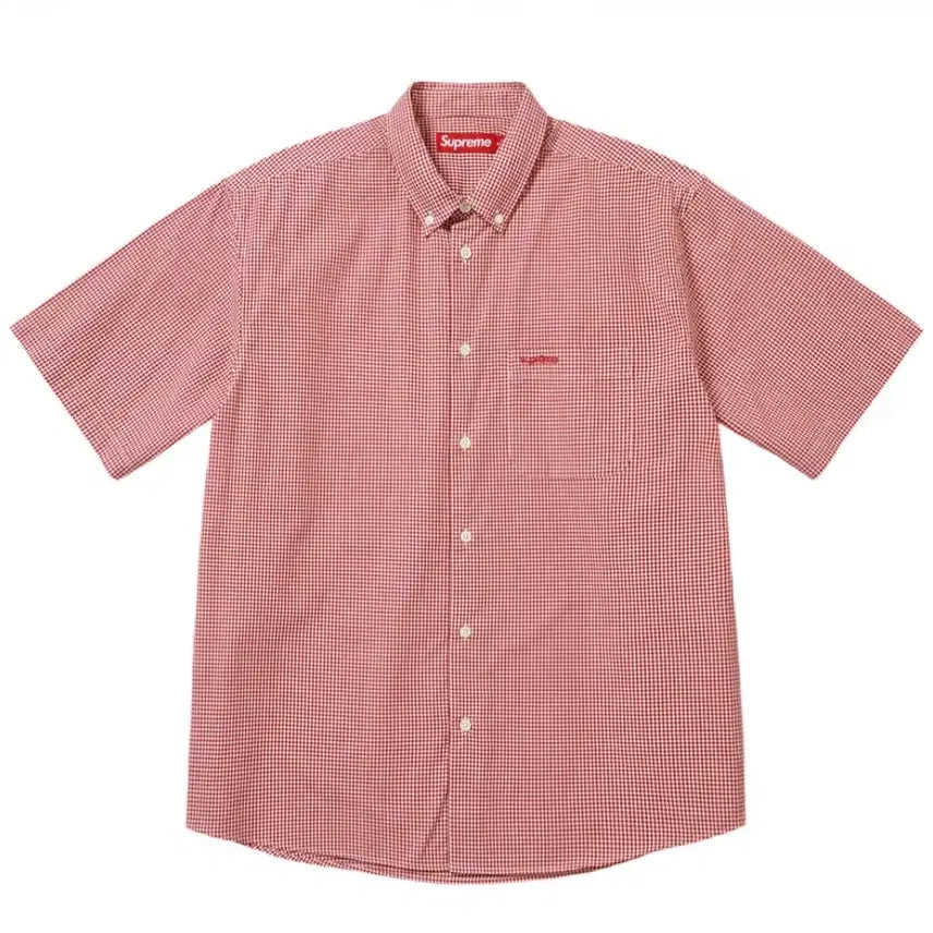[BUNJANG] Supreme Gingham Short Sleeve Shirt Red / [L] 슈프림 깅엄 숏슬리브 셔츠 레드 26SS