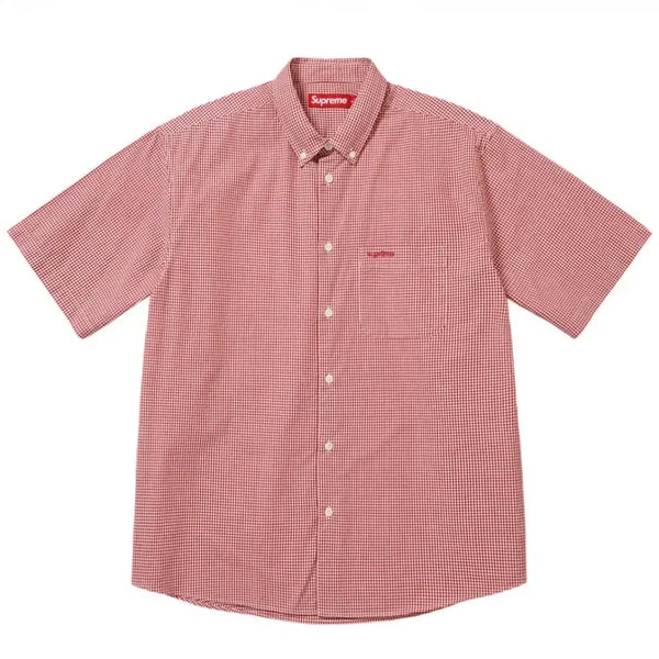 [BUNJANG] Supreme Gingham Short Sleeve Shirt Red / [L] 슈프림 깅엄 숏슬리브 셔츠 레드 26SS
