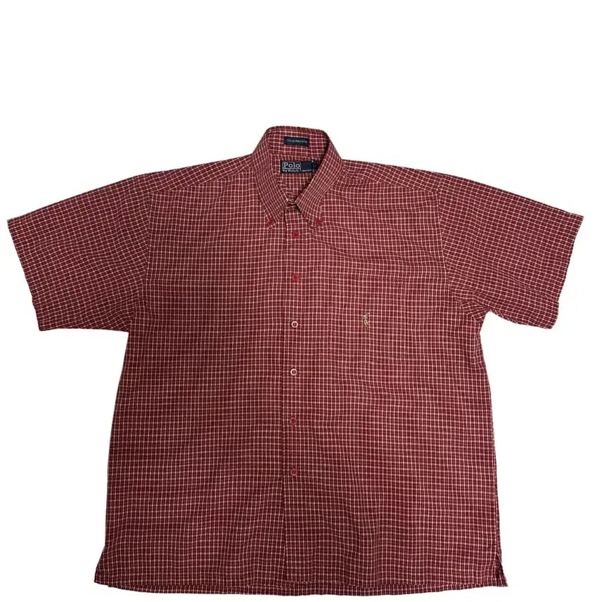 [BUNJANG] Polo Check Short Sleeve Shirt / 폴로체크반팔셔츠
