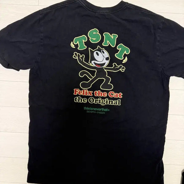 [BUNJANG] Dine Dat x Felix The Cat T-Shirt / 디네댓 x 펠릭스 더 캣 티셔츠