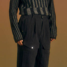 [BUNJANG] Andersson Bell Fallen Denim Cargo Pants Black / [판매] [48] 앤더슨벨 폴른 데님 카고 팬츠 블랙