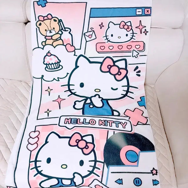 [BUNJANG] Hello Kitty Large Beach Towel / 키티 , 헬로키티 비치타올 / 수영장 물놀이용 / 대형 타올 / 새상품