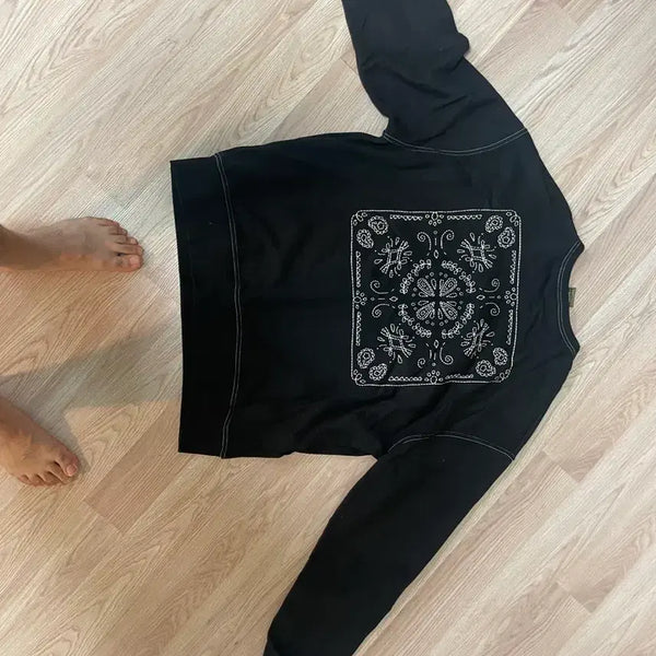 [BUNJANG] Prison Works Sweatshirt Black / 프리즘웍스 맨투맨