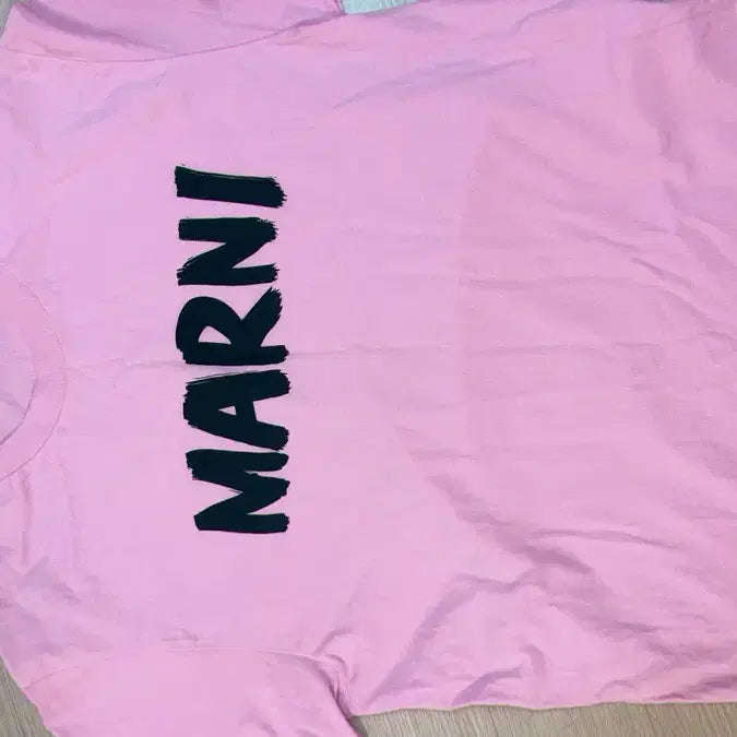 [BUNJANG] Marni Logo Short-Sleeve T-Shirt Pink (Kids/Adult) / 마르니 로고 반팔 티셔츠 핑크 키즈 성인 55