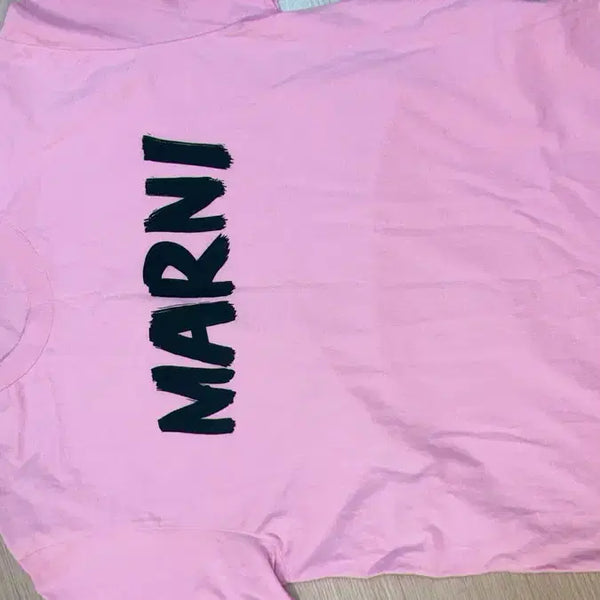 [BUNJANG] Marni Logo Short-Sleeve T-Shirt Pink (Kids/Adult) / 마르니 로고 반팔 티셔츠 핑크 키즈 성인 55