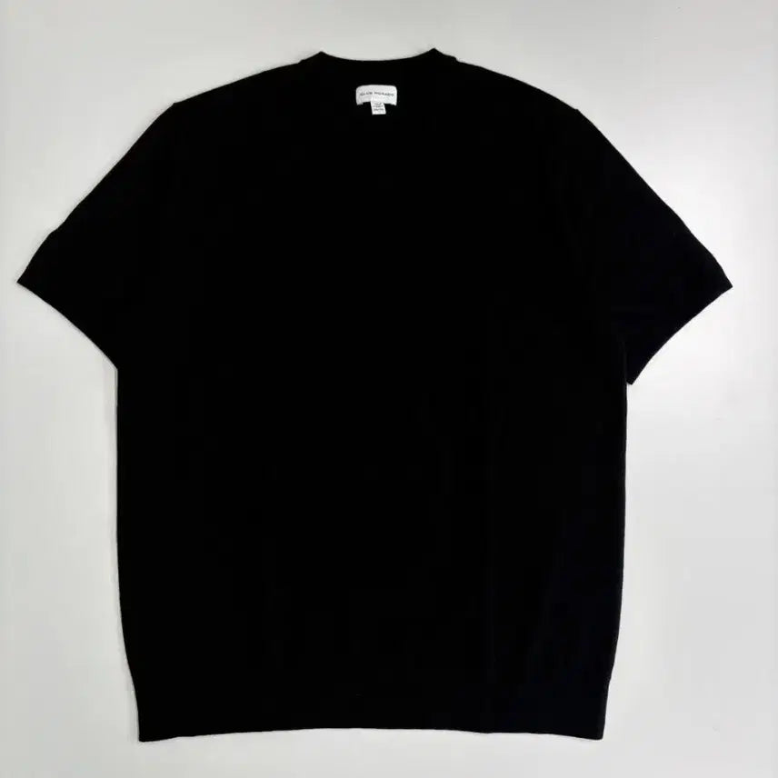 [BUNJANG] Club Monaco Round Neck Black Knit Short Sleeve Top / [정품] 클럽모나코 라운드넥 블랙 니트 반팔