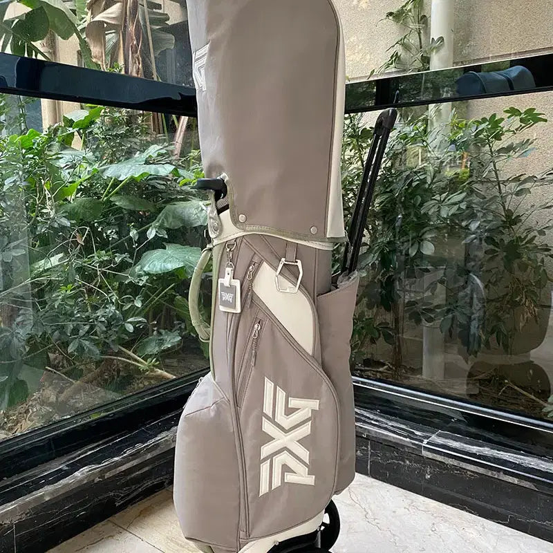[BUNJANG] Wheeled Golf Bag Caddy Bag (Khaki) / 바퀴형 골프백 휠캐디백  (카키)