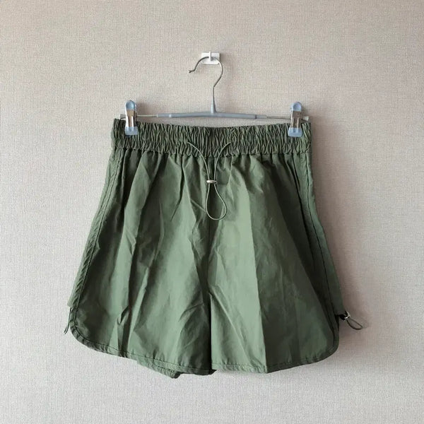 [BUNJANG] Khaki String Shorts / 카키 스트링 반바지 쇼츠 숏팬츠