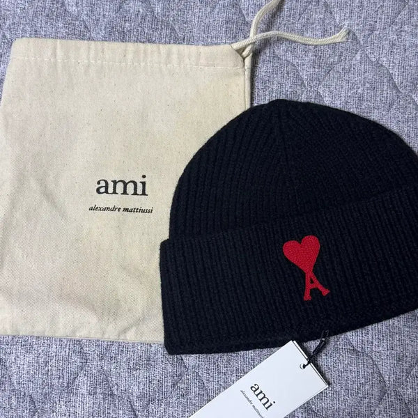 [BUNJANG] AMI Heart Logo Beanie / 아미 AMI 하트 로고 비니