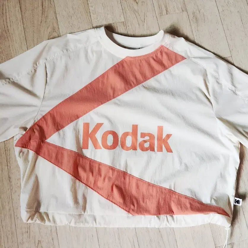 [BUNJANG] Kodak Woven Short-Sleeve Sweatshirt / 코닥 우븐 반팔 맨투맨