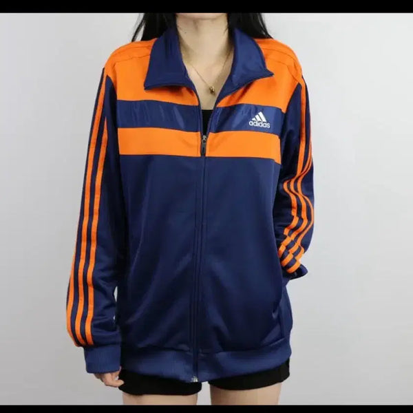 [BUNJANG] Adidas Navy Orange Jersey / 아디다스 네이비 오렌지 져지