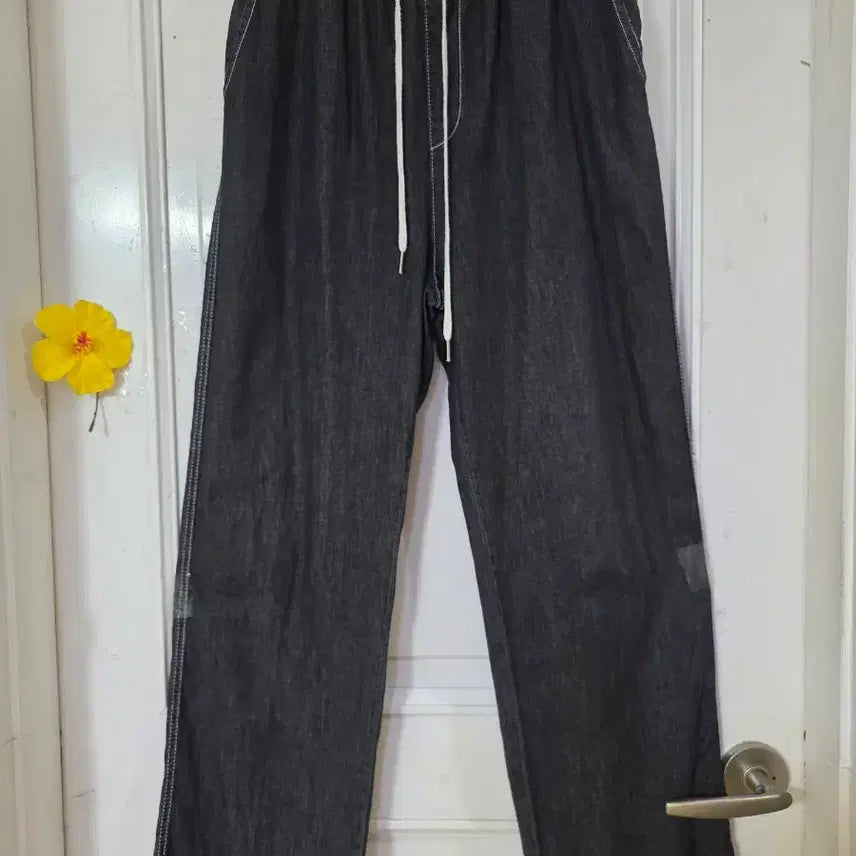 [BUNJANG] Premium Cotton Wide-Leg Banding Pants / 여름 시원한 고급스러운 핏이이쁜. 면. 밴딩. 와이드 통바지