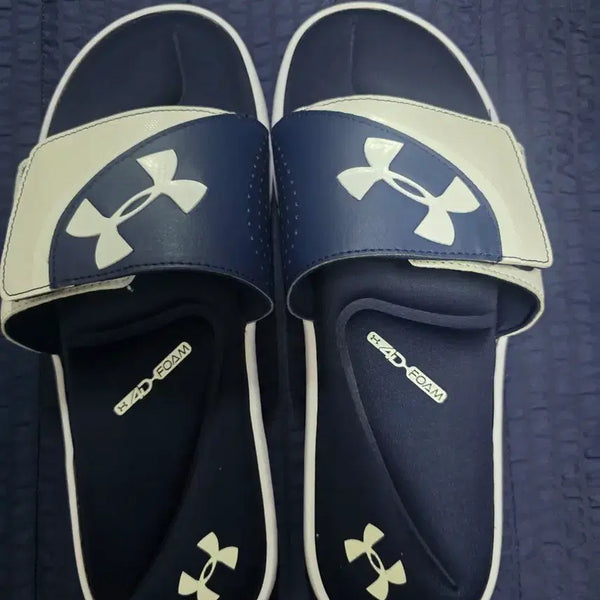 [BUNJANG] Under Armour & Fila Slippers (Size 280-290mm) / 언더아머 슬리퍼, 휠라 슬리퍼 팔아요. 2켤래 일괄 판매