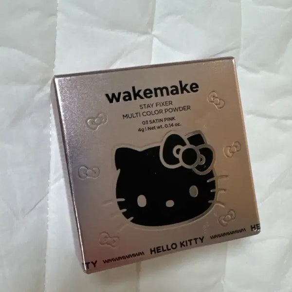 [BUNJANG] WAKEMAKE Hello Kitty Multi Color Powder 03 Satin Pink / 웨이크메이크 헬로키티 멀티 컬러 파우더 03 새틴 핑크
