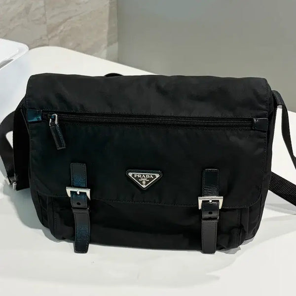 [BUNJANG] Prada Pocono Nylon Crossbody Shoulder Messenger Bag / 프라다 포코노 나일론 크로스백 숄더백 메신저백