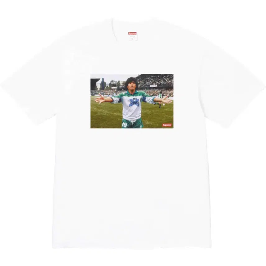 [BUNJANG] Supreme Maradona T-Shirt White / 슈프림 마라도나 티셔츠 화이트 - 24SS