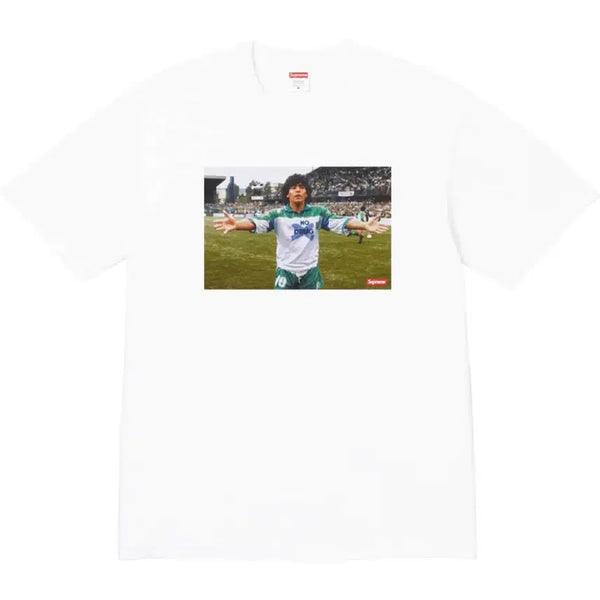 [BUNJANG] Supreme Maradona T-Shirt White / 슈프림 마라도나 티셔츠 화이트 - 24SS