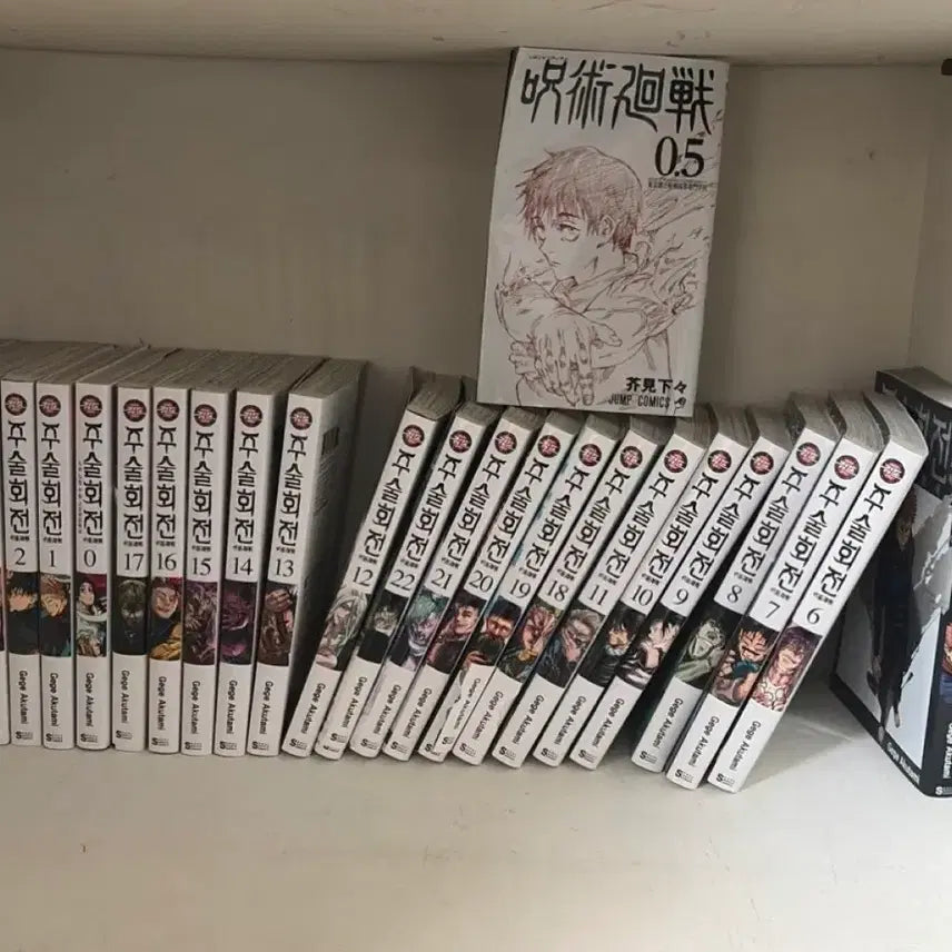 [BUNJANG] Jujutsu Kaisen Manga Volumes 0-22 (Japanese Edition) + Official Fanbook / 주술회전 만화책 0~22 권 + 0.5권 극장판 특전 일어판+ 공식팬북