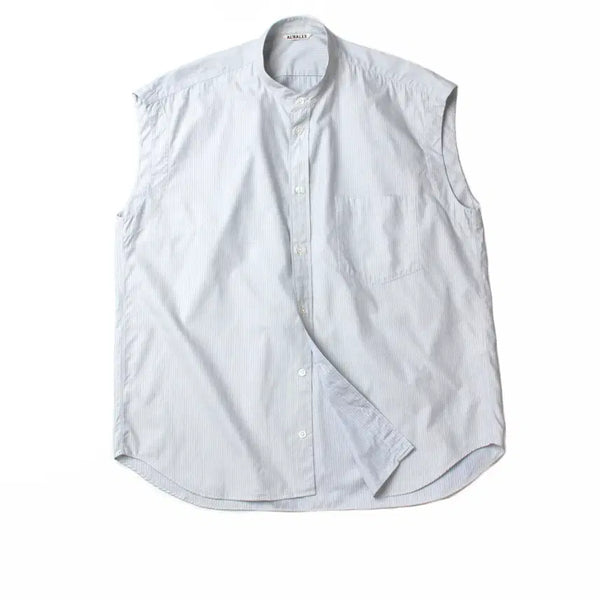[BUNJANG] Auralee Washed Finx Twill Sleeveless Shirt / AURALEE  WASHED FINX TWILL SLEEVELESS SH