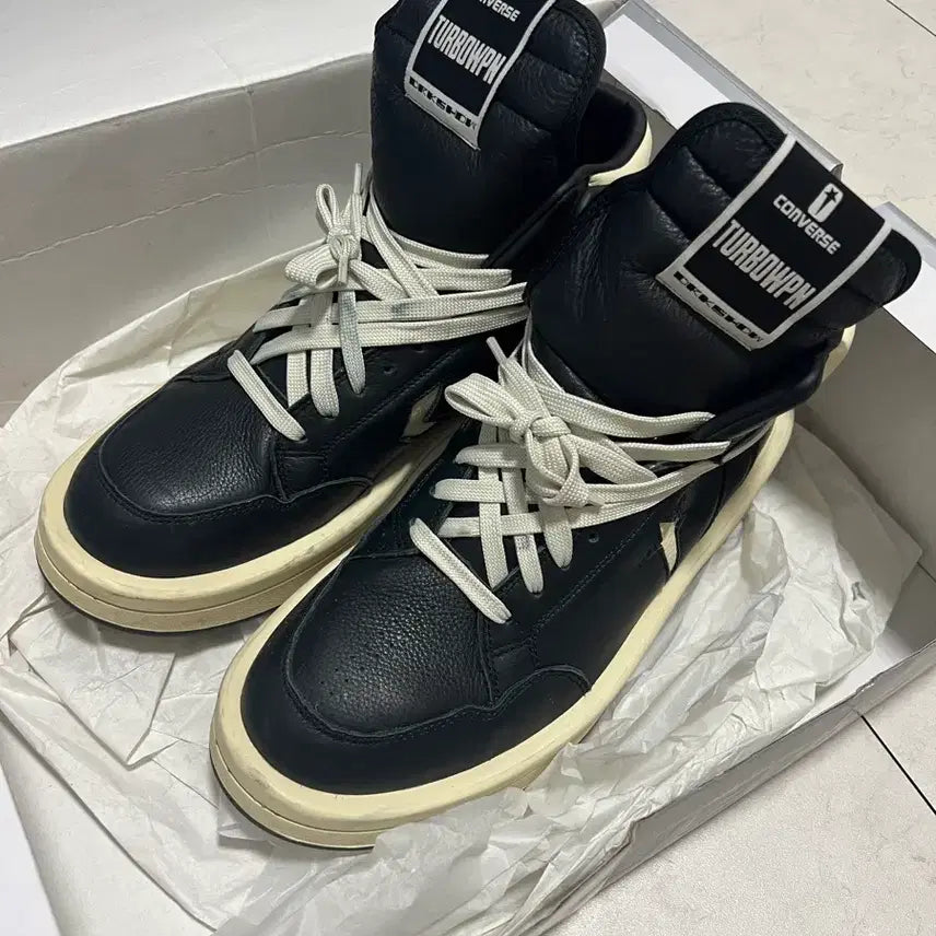 [BUNJANG] Converse x Dark Shadow TURBOPON BLACK CREAM / 컨버스x다크쉐도우 터포웨폰 블랙크림
