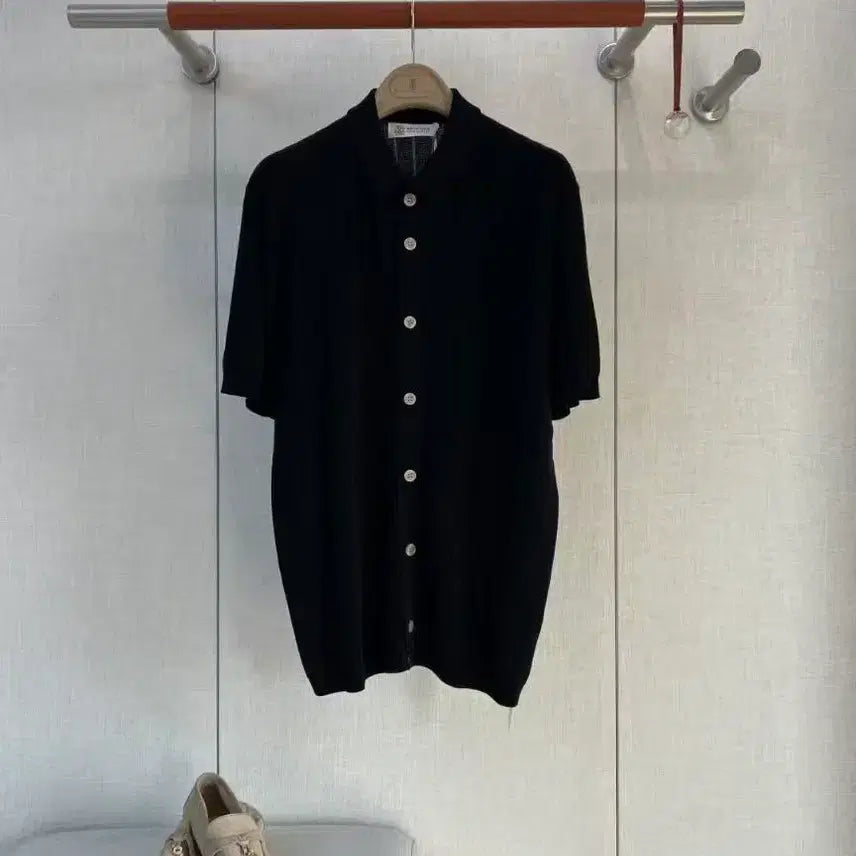 [BUNJANG] Brunello Cucinelli Men's Cotton Ribbed Knit Shirt / 브루넬루쿠치넬리  쿠치넬리 남성 코튼 골지 니트 셔츠