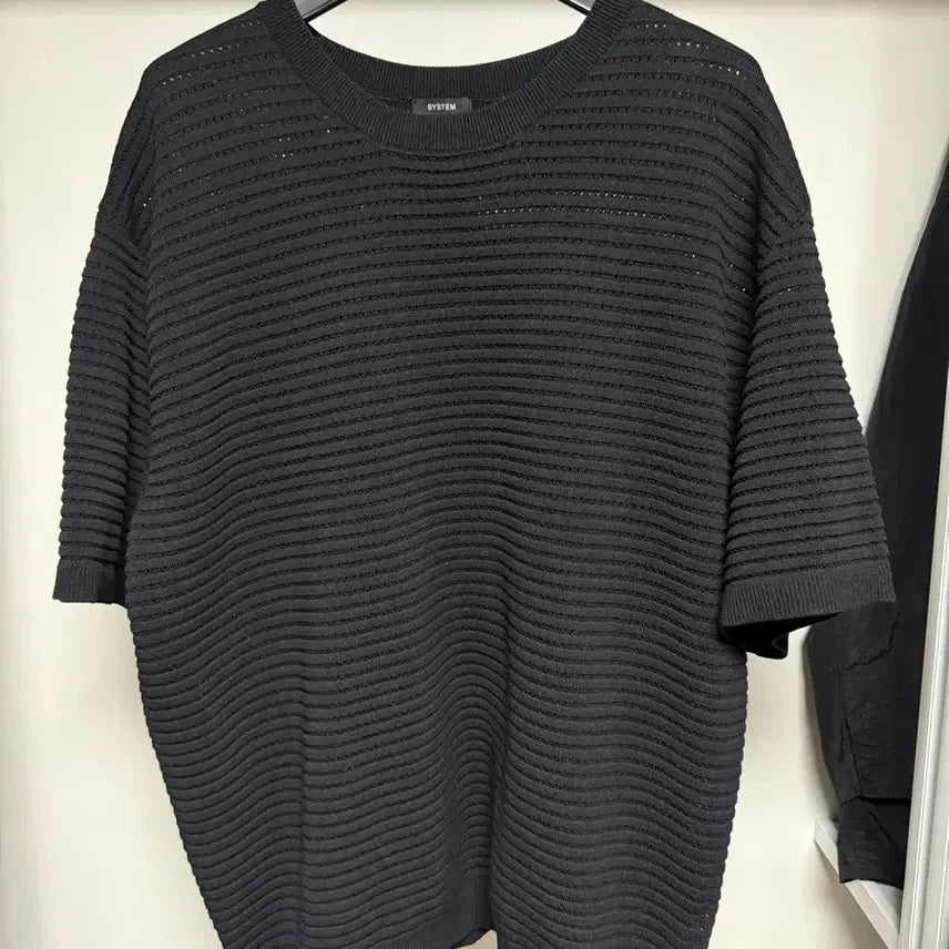 [BUNJANG] System Homme 25SS Perforation Knit Black / 시스템옴므 25ss 펀칭니트