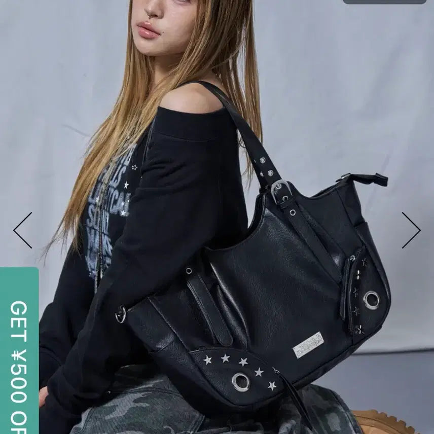 [BUNJANG] SQNZ Star Eyelet Bag Black / 시퀀스 sqnz star eyelet bag black