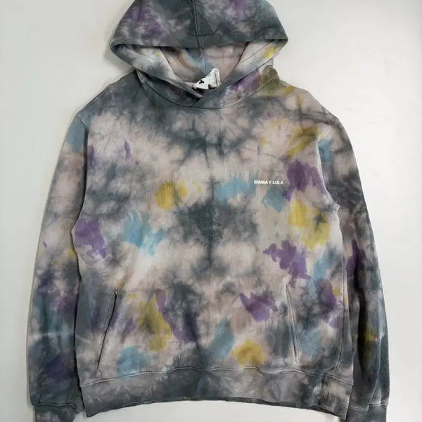 [BUNJANG] BIMBA Y LOLA Tie-Dye Print Oversized Hoodie T-Shirt / [정품]빔바이롤라 타이다이 프린트 오버사이즈 후드 티셔츠