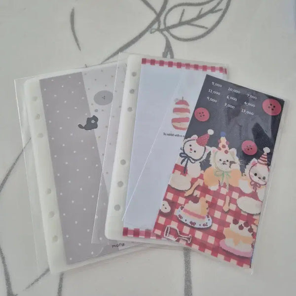 [BUNJANG] Cute Bear and Cake Design Diary Inserts / 다이어리 속지