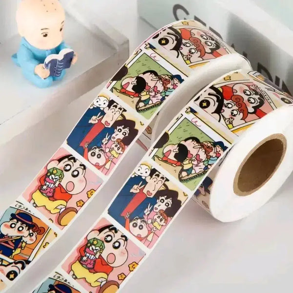 [BUNJANG] Crayon Shin-chan Roll Stickers (500 pcs) / 짱구 롤 스티커 500매