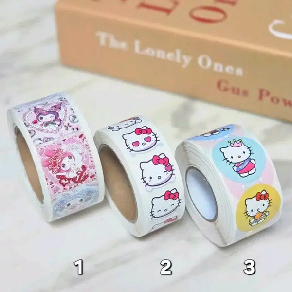 [BUNJANG] Hello Kitty Roll Stickers (500 Sheets) / 키티 롤 스티커 500매