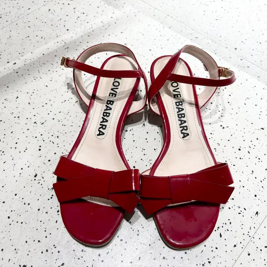 [BUNJANG] Barbara Ribbon Strap Sandals (235mm) / 바바라 리본 스트랩 샌들 235