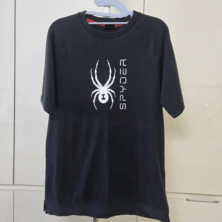 [BUNJANG] Spider Logo Black Short Sleeve T-Shirt / 스파이더 반팔 티셔츠 블랙