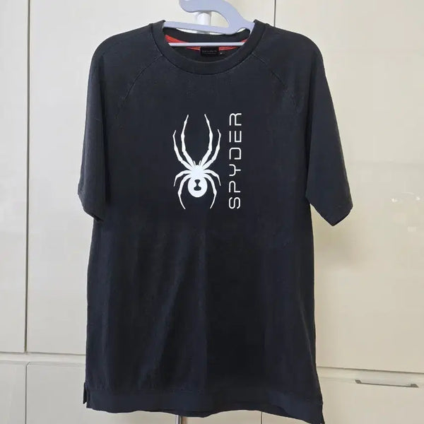 [BUNJANG] Spider Logo Black Short Sleeve T-Shirt / 스파이더 반팔 티셔츠 블랙