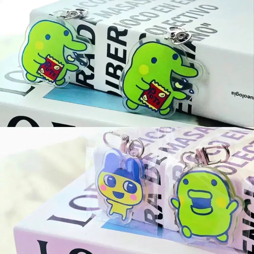 [BUNJANG] Tamagotchi Puchipuchi Mamechi Keyring Strap Acrylic / 구치파치 마메치 키링 스트랩 아크릴 다마고치