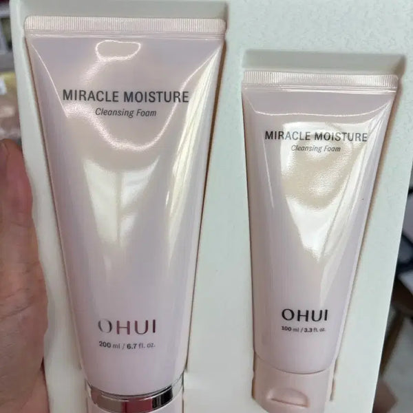 [BUNJANG] OHUI Miracle Moisture Cleansing Foam 2-Piece Set / 오휘 미라클 모이스처 클렌징폼 2종 세트
