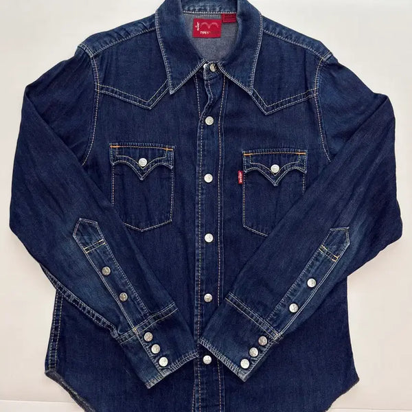 [BUNJANG] Levi's Type 1 Western Denim Shirt M / 리바이스 타입원 웨스턴 데님 셔츠 M