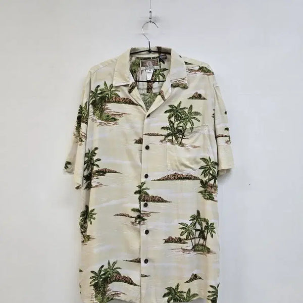 [BUNJANG] 100% Rayon Oversized Hawaiian Shirt / 레이온100% 오버핏 하와이안 셔츠