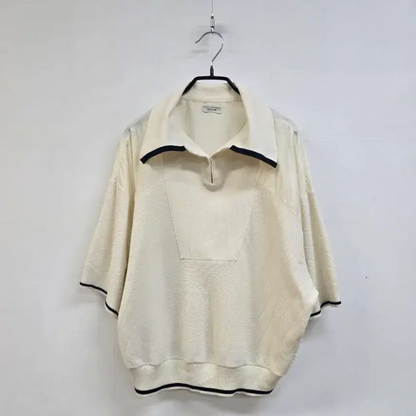 [BUNJANG] System 22' Rayon Color Block Loose Fit Knit / 한섬 시스템 22년 빅카라 루즈핏 니트