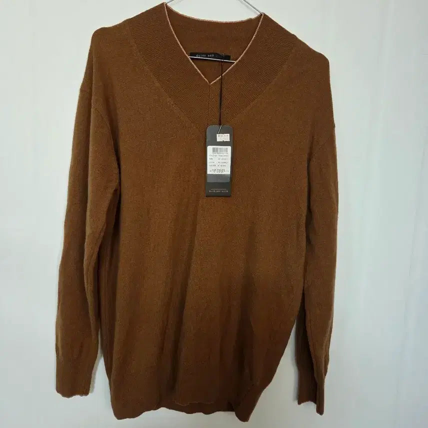 [BUNJANG] Olive des Olive Christie Gold Brown V-Neck Knit / 올리브데올리브 크리스티 골드 브라운 V넥 니트 봉7