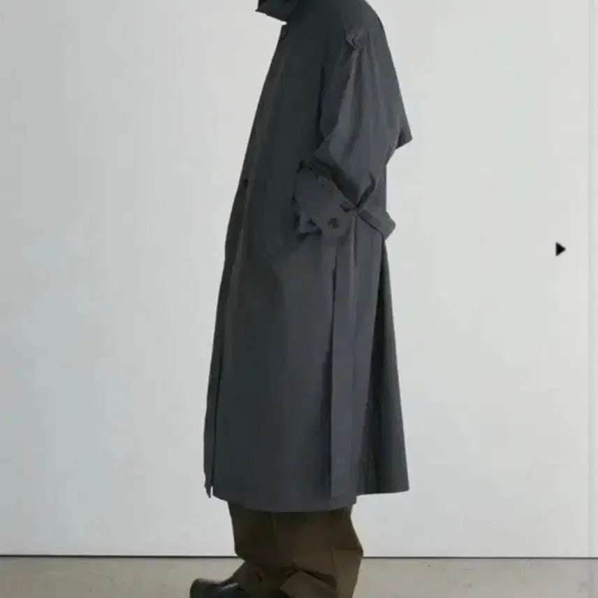 [BUNJANG] Recto Jack Over Trench Coat Charcoal 1 / 렉토 잭 오버 트렌치코트 차콜 1